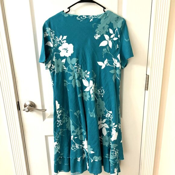 Coldwater Creek Floral Garland Gauze Dress, PL - Picture 2 of 3